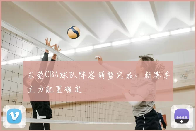东莞CBA球队阵容调整完成，新赛季主力配置确定